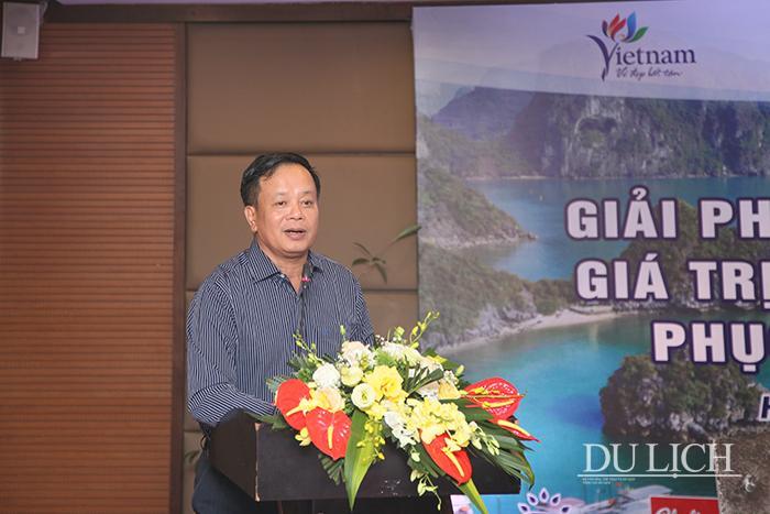 Ông Vũ Văn Thanh – Vụ trưởng Vụ Khách sạn, Tổng cục Du lịch phát biểu tại buổi tọa đàm